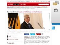 Bild zum Artikel: Bundespräsident: Gauck tritt nicht zu zweiter Amtszeit an