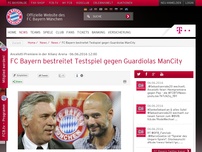 Bild zum Artikel: Ancelotti-Premiere in der Allianz Arena:FC Bayern bestreitet Testspiel gegen Guardiolas ManCity
