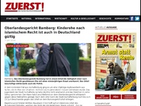 Bild zum Artikel: Oberlandesgericht Bamberg: Kinderehe nach islamischem Recht ist auch in Deutschland gültig