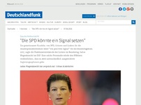 Bild zum Artikel: Deutschlandfunk | Interview | 'Die SPD könnte ein Signal setzen'