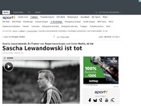 Bild zum Artikel: Sascha Lewandowski ist tot