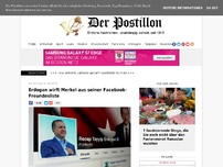 Bild zum Artikel: Erdogan wirft Merkel aus seiner Facebook-Freundesliste