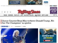 Bild zum Artikel: Queen-Gitarrist Brian May verbietet Donald Trump „We Are The Champions“ zu spielen