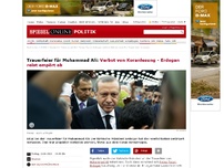 Bild zum Artikel: Trauerfeier für Muhammad Ali: Verbot von Koranlesung - Erdogan reist empört ab