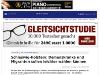 Bild zum Artikel: Schleswig-Holstein: Demenzkranke und Migranten sollen leichter wählen können