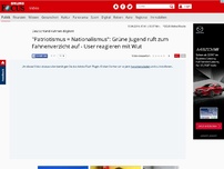 Bild zum Artikel: Deutschland-Fahnen-Boykott - 'Patriotismus = Nationalismus': Grüne Jugend ruft zum Fahnenverzicht auf - User reagieren mit Wut