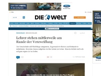 Bild zum Artikel: Grundschulen: Lehrer stehen mittlerweile am Rande der Verzweiflung