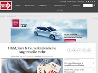 Bild zum Artikel: H&M, Zara & Co. verkaufen keine Angorawolle mehr