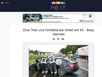 Bild zum Artikel: Zwei Tote und Verletzte bei Unfall auf A3 - Baby überlebt