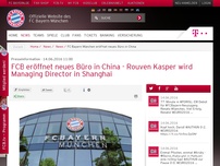 Bild zum Artikel: Presseinformation:FCB eröffnet neues Büro in China - Rouven Kasper wird Managing Director in Shanghai