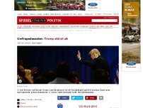 Bild zum Artikel: Umfragedesaster: Trump stürzt ab