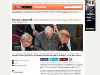 Bild zum Artikel: Prozess in Detmold: Auschwitz-Wachmann Hanning zu fünf Jahren Haft verurteilt