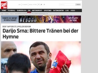 Bild zum Artikel: Der tapferste Spieler der EM - Darijo Srna: Bittere Tränen bei der Hymne