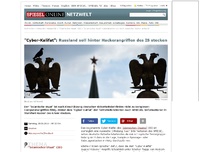 Bild zum Artikel: 'Cyber-Kalifat': Russland soll hinter Hackerangriffen des IS stecken