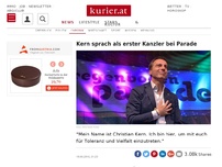 Bild zum Artikel: Kern sprach als erster Kanzler bei Parade