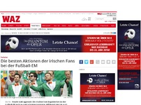 Bild zum Artikel: Die besten Aktionen der irischen Fans bei der Fußball-EM