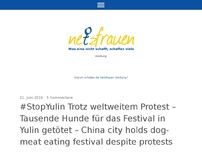 Bild zum Artikel: #StopYulin Trotz weltweitem Protest – Tausende Hunde für das Festival in Yulin getöt-China city holds dog-meat eating festival despite protests