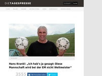 Bild zum Artikel: Hans Krankl: „Ich hab’s ja gesagt: Diese Mannschaft wird bei der EM nicht Weltmeister“