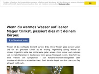 Bild zum Artikel: Wenn du warmes Wasser auf leeren Magen trinkst, passiert dies mit deinem Körper.