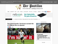 Bild zum Artikel: Sensationstransfer: Toni Kroos wechselt für 41 Millionen Euro zu Spanien