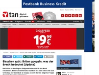 Bild zum Artikel: Bisschen spät: Briten googeln, was der Brexit für sie bedeutet