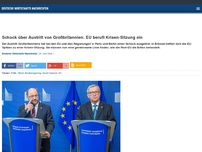 Bild zum Artikel: Schock über Austritt von Großbritannien: EU beruft Krisen-Sitzung ein