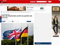 Bild zum Artikel: ZDF-'Politbarometer' - Urteil der Deutschen zur EU so positiv wie noch nie