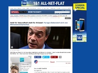 Bild zum Artikel: Geld für Gesundheit statt für Brüssel: Farage distanziert sich von Millionen-Versprechen