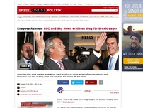 Bild zum Artikel: Knappes Rennen: BBC und Sky News erklären Sieg für Brexit-Lager