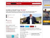 Bild zum Artikel: Lilly Allen zu Donald Trump: 'Du Idiot'