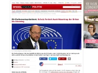 Bild zum Artikel: EU-Parlamentspräsident: Schulz fordert Austrittsantrag der Briten bis Dienstag