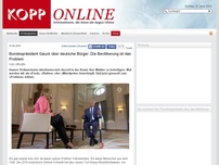 Bild zum Artikel: Bundespräsident Gauck über deutsche Bürger: Die Bevölkerung ist das Problem (Deutschland)
