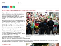 Bild zum Artikel: Pfefferspray-Einsatz bei Gauck-Besuch in Sebnitz