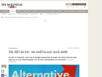 Bild zum Artikel: Die AfD ist tot - sie weiß es nur noch nicht