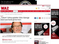 Bild zum Artikel: 'Tatort'-Schauspieler Götz George überraschend gestorben