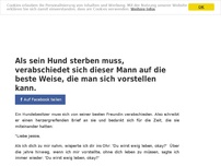 Bild zum Artikel: Als sein Hund sterben muss, verabschiedet sich dieser Mann auf die beste Weise, die man sich...