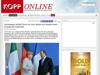 Bild zum Artikel: Geheimpapier enthüllt Putsch von oben: Merkel und Hollande wollen europäischen Superstaat (Enthüllungen)