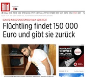 Bild zum Artikel: In Schrank versteckt - Flüchtling findet 150 000 Euro