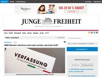 Bild zum Artikel: NRW-Minister schwören nicht mehr auf das „deutsche Volk“