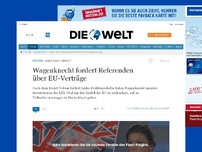 Bild zum Artikel: Linke nach Brexit: Wagenknecht fordert Referenden über EU-Verträge