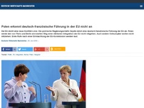 Bild zum Artikel: Polen erkennt deutsch-französische Führung in der EU nicht an