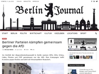Bild zum Artikel: Berliner Parteien kämpfen gemeinsam gegen die AfD