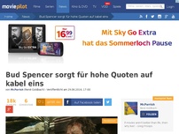 Bild zum Artikel: Bud Spencer sorgt für gigantische Quoten auf kabel eins!