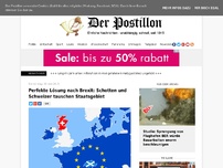 Bild zum Artikel: Perfekte Lösung nach Brexit: Schotten und Schweizer tauschen Staatsgebiet