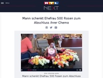 Bild zum Artikel: Mann schenkt Ehefrau 500 Rosen zum Abschluss ihrer Chemo