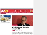 Bild zum Artikel: VfGH: Hofburg-Wahl wird wiederholt!