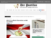 Bild zum Artikel: Jetzt ist es offiziell: Österreicher zu blöd zum Wählen