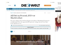 Bild zum Artikel: Mecklenburg-Vorpommern: AfD bei 19 Prozent, SPD vor Machtverlust