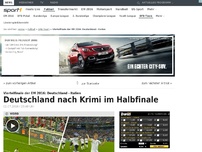 Bild zum Artikel: Deutschland nach Krimi im Halbfinale