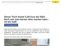 Bild zum Artikel: Dieser Tisch kostet 5,99 Euro bei IKEA. Doch was man daraus alles machen kann – ich bin baff!